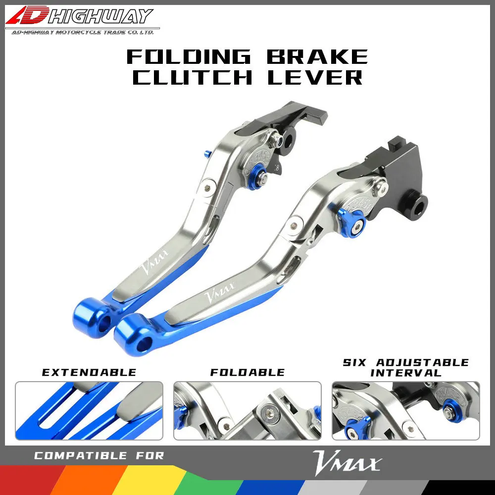20 Colors CNC Aliuminum VMAX Logo Brake Adjustable Extendable Folding Brake Clutch Levers For YAMAHA V-MAX VMAX 2009-2018
20 Colors CNC Aliuminum VMAX Logo Brake Adjustable Extendable Folding Brake Clutch Levers For YAMAHA V-MAX VMAX 2009-2018