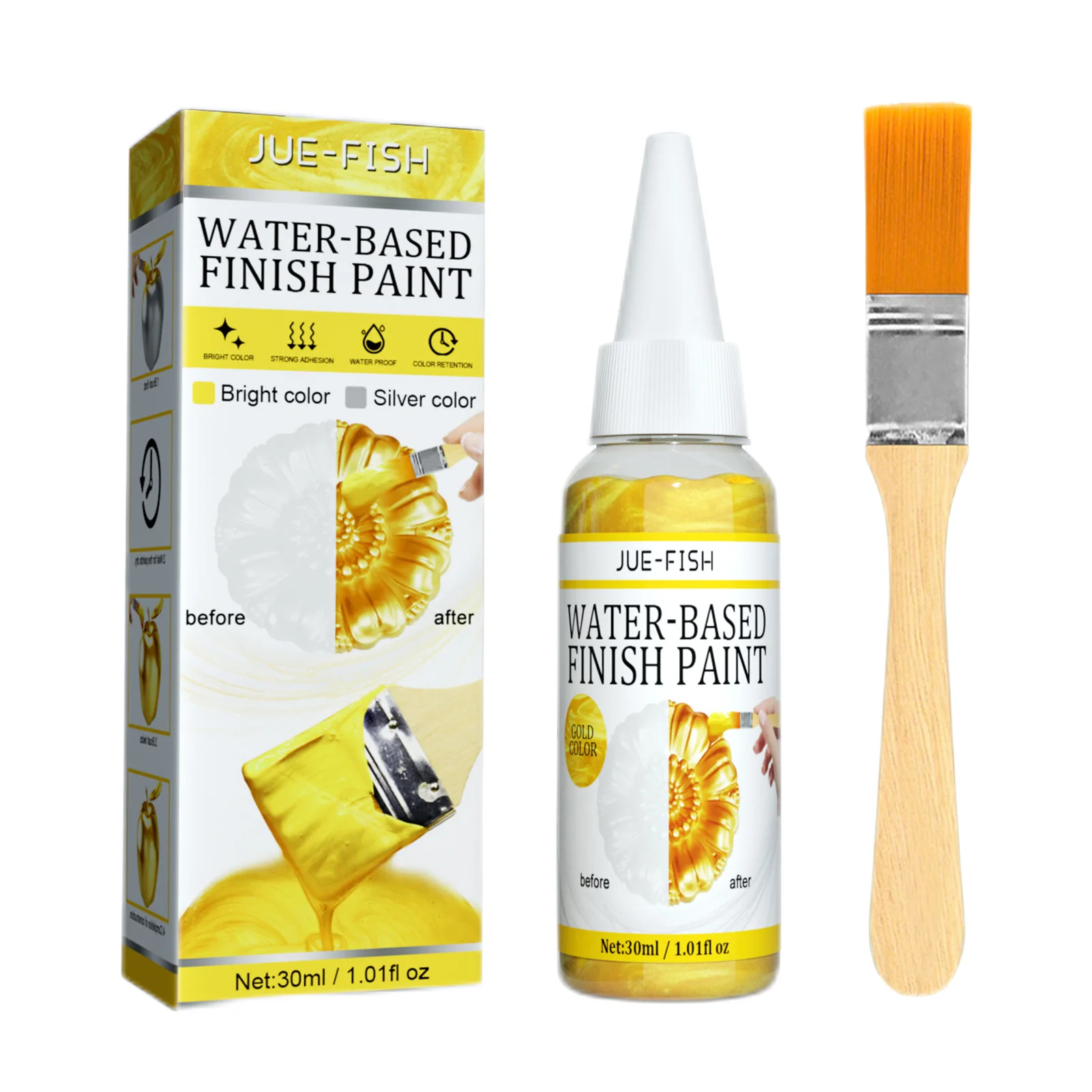 Metal Lacquer Water Based Glitter Bronzing Paint Metal Lacquer With Brush Gold Paint For Metal Art Supplies For Glass Wood Metal
Metal Lacquer Water Based Glitter Bronzing Paint Metal Lacquer With Brush Gold Paint For Metal Art Supplies For Glass Wood Metal