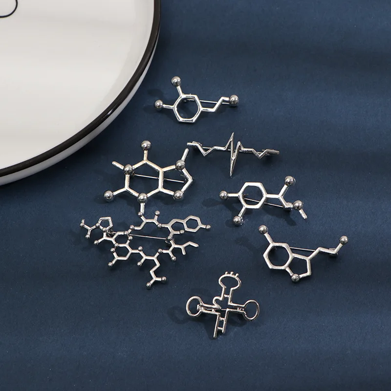 Biological Dopamine Molecule Brooch Creative Metal Badge Cartoon Student Clothing Backpack Pin Decoration Gift
Biological Dopamine Molecule Brooch Creative Metal Badge Cartoon Student Clothing Backpack Pin Decoration Gift