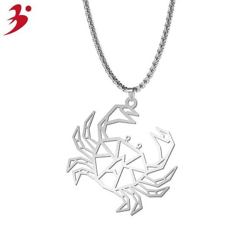 Steel color marine animal women's necklace stainless steel jewelry Crab Pendant antique jewelry handicraft
Steel color marine animal women's necklace stainless steel jewelry Crab Pendant antique jewelry handicraft