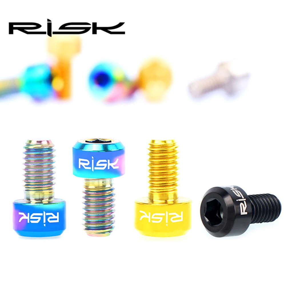 2PC RISK MTB Road TitaniumM5*9mm Front & Rear Derailleur Wire Fixing Bolts Titanium Alloy Cycling Accessories
2PC RISK MTB Road TitaniumM5*9mm Front & Rear Derailleur Wire Fixing Bolts Titanium Alloy Cycling Accessories