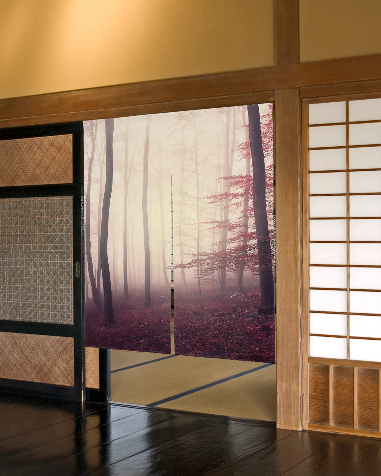 Woodland Autumn Theme Japanese Door Curtain Kitchen Partition Cafe Hanging Decorative Drapes Half-Curtain
Woodland Autumn Theme Japanese Door Curtain Kitchen Partition Cafe Hanging Decorative Drapes Half-Curtain