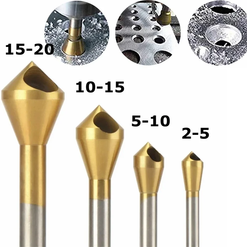 4Pcs Titanium Coated Countersink Chamfer Tool Deburring Drill Taper Hole Cutter Steel Tool Metal Wood Drill Bits Chamfering Tool
4Pcs Titanium Coated Countersink Chamfer Tool Deburring Drill Taper Hole Cutter Steel Tool Metal Wood Drill Bits Chamfering Tool