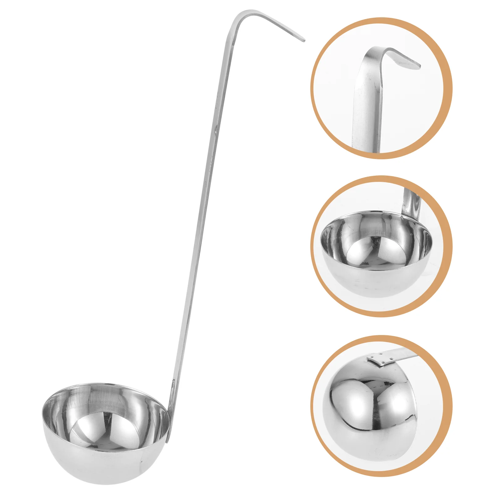 Stainless Steel Soup Ladle Serving Dressings Ladle for Restaurant Kitchen Milk Tea Store 90ml
Stainless Steel Soup Ladle Serving Dressings Ladle for Restaurant Kitchen Milk Tea Store 90ml
