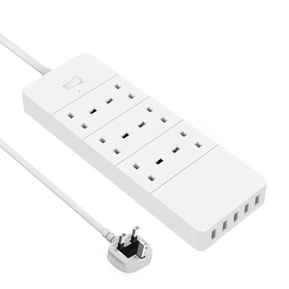 2022. 1700 Joules Surge Protector 6 Gang Extension Lead 5 USB Sockets Power Strip 13 amp UK Plug for Desk Home Appliances
2022. 1700 Joules Surge Protector 6 Gang Extension Lead 5 USB Sockets Power Strip 13 amp UK Plug for Desk Home Appliances