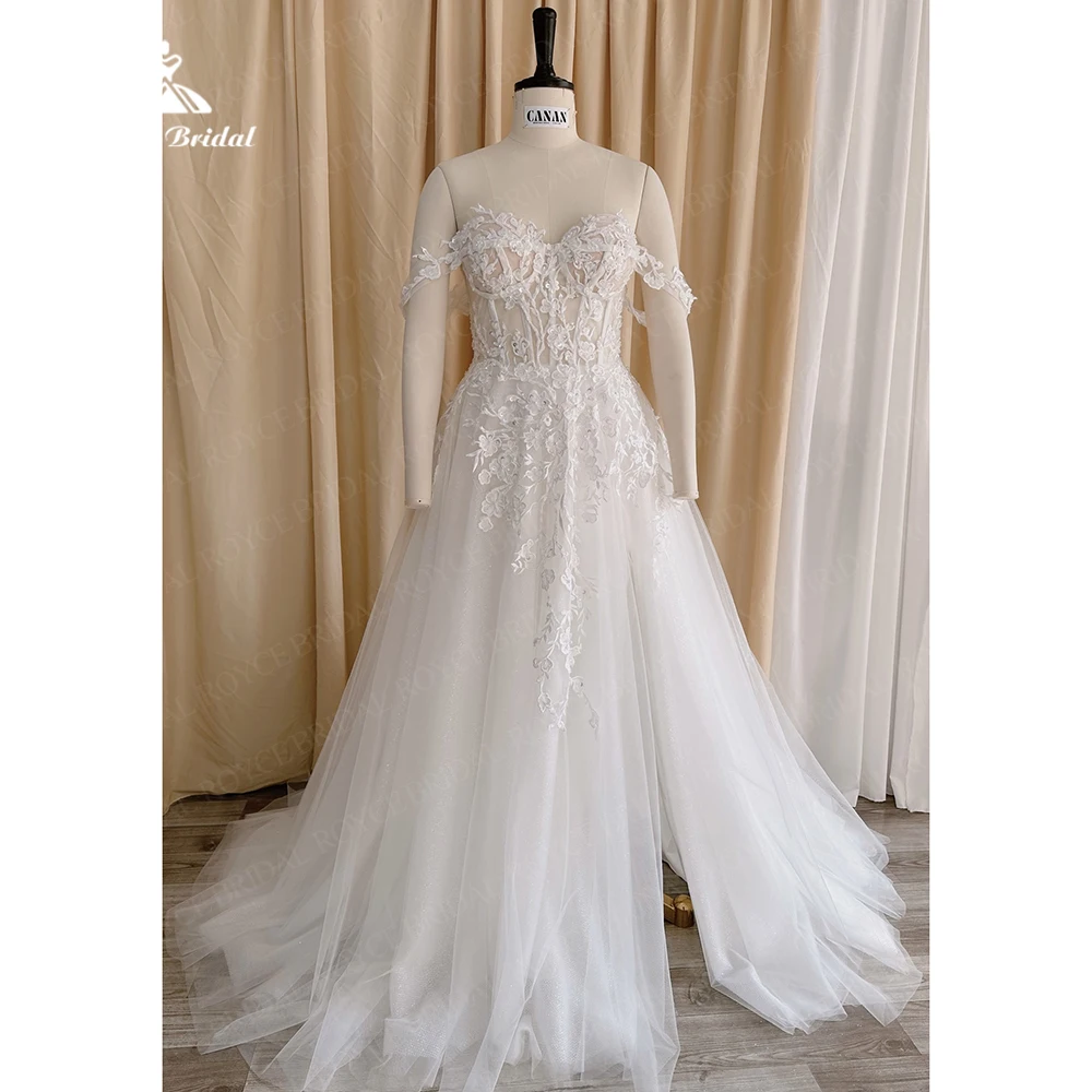 Exquisite SIide Slit Boho Wedding Dresses 2023 Tulle Off The Shoulder Bridal Gowns Custom Made Ball Gown vestidos para mujer
Exquisite SIide Slit Boho Wedding Dresses 2023 Tulle Off The Shoulder Bridal Gowns Custom Made Ball Gown vestidos para mujer