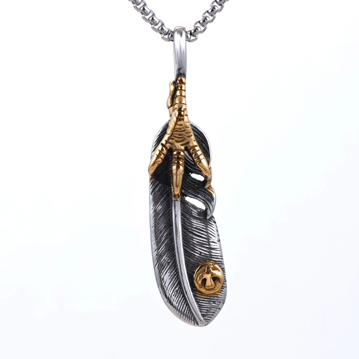 Animal Necklace Personalized Retro Feather Niche Shape Stainless Steel Men'S Pendant Street Decoration Party Jewelry Gift
Animal Necklace Personalized Retro Feather Niche Shape Stainless Steel Men'S Pendant Street Decoration Party Jewelry Gift