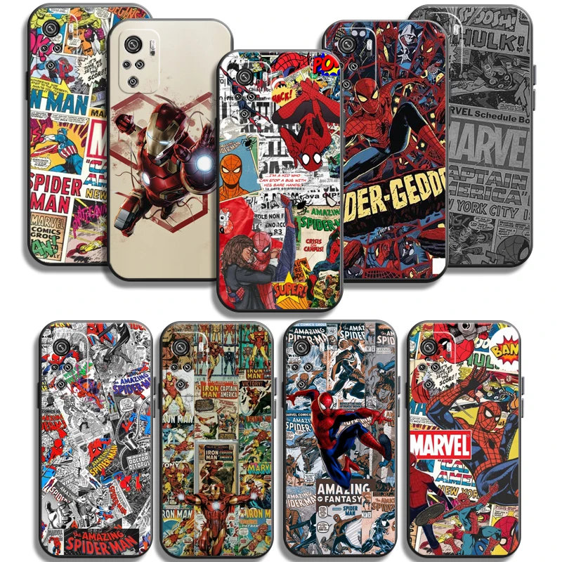 

Marvel Avengers LOGO Phone Cases For Xiaomi Redmi Note 8 Pro 8T 8 2021 8 7 8 8A 7A 8 Pro Back Cover Coque Soft TPU