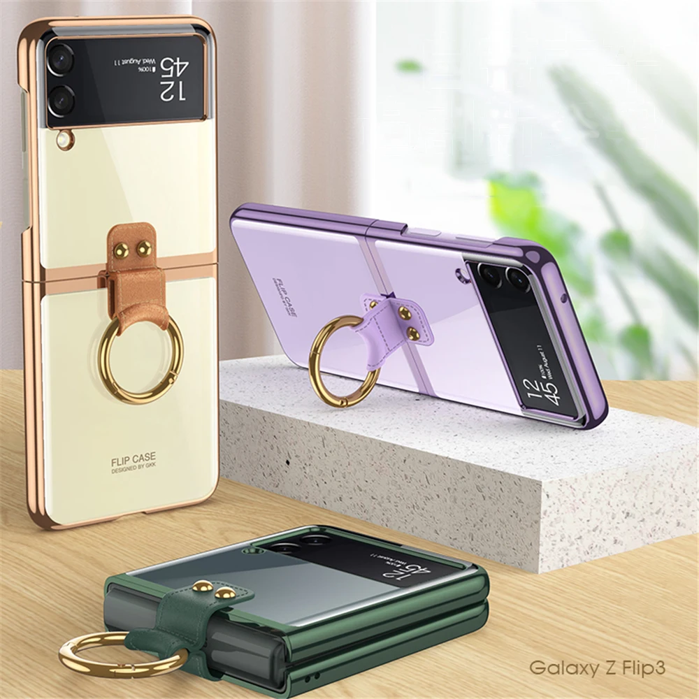 Роскошный Ультратонкий чехол с кольцом-покрытием для Samsung Galaxy Z Flip 3 5G, прозрачные противоударные чехлы для телефонов Coque Fundas
Роскошный Ультратонкий чехол с кольцом-покрытием для Samsung Galaxy Z Flip 3 5G, прозрачные противоударные чехлы для телефонов Coque Fundas