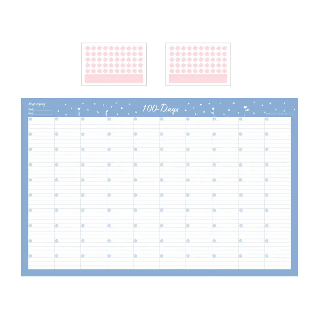 Ежедневник-планировщик, домашний офис, настенный бумажный планировщик с наклейками, тип 2, 100 дней 
Ежедневник-планировщик, домашний офис, настенный бумажный планировщик с наклейками, тип 2, 100 дней