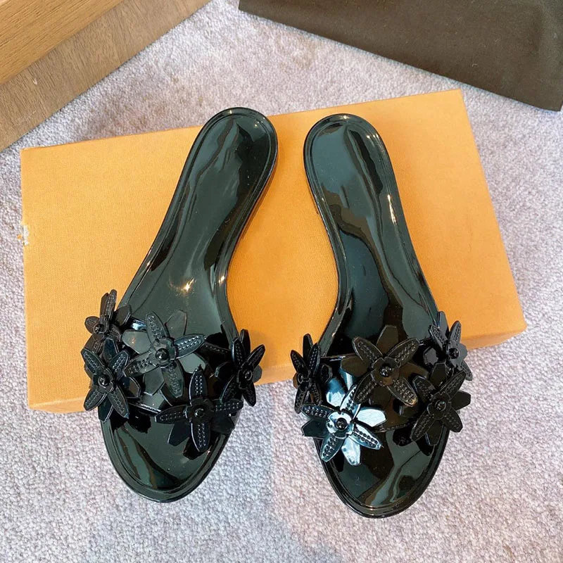 Summer Classic New Women's Slippers Vamp Flower Flat Jelly Shoes Concise Comfortable Non-Slip Outdoor One Word Drag Lady Shoes
Summer Classic New Women's Slippers Vamp Flower Flat Jelly Shoes Concise Comfortable Non-Slip Outdoor One Word Drag Lady Shoes