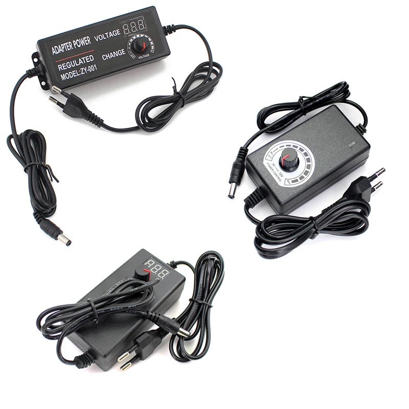 Adjustable Power Supply AC DC 100V-240V TO 3V-12V 3V-24V 9V-24V 1-24V 24V-36V 1A 2A 3A 5A Universal Adapter For CCTV/LED Strip
Adjustable Power Supply AC DC 100V-240V TO 3V-12V 3V-24V 9V-24V 1-24V 24V-36V 1A 2A 3A 5A Universal Adapter For CCTV/LED Strip