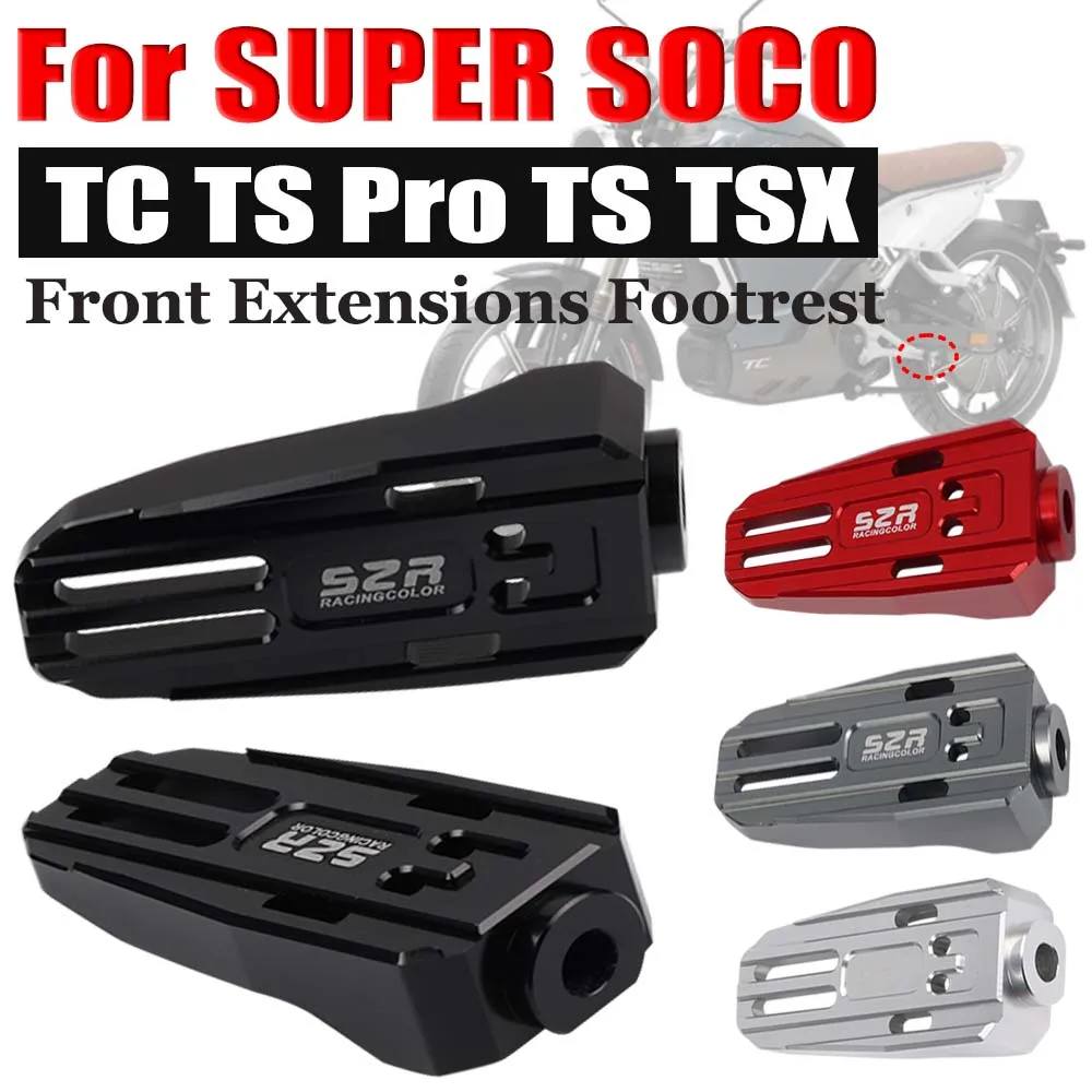 For Super SOCO TC TS Pro Lite Pro TS 1200R TSX Motorcycle Accessories Driver Foot Peg Pedal Extensions Footrest Extended Footpeg
For Super SOCO TC TS Pro Lite Pro TS 1200R TSX Motorcycle Accessories Driver Foot Peg Pedal Extensions Footrest Extended Footpeg