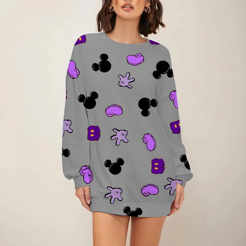 Cartoon sweater women's preppy style O-neck loose pullover hooded sweater spring and autumn Disney Mickey print long-sleeved top
Cartoon sweater women's preppy style O-neck loose pullover hooded sweater spring and autumn Disney Mickey print long-sleeved top