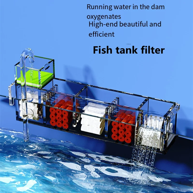 Fish Tank Filter Wall-mounted Small Fish Tank Filter Box Upper Filter Trickle Box Aquarium Filter Accessories
Fish Tank Filter Wall-mounted Small Fish Tank Filter Box Upper Filter Trickle Box Aquarium Filter Accessories
