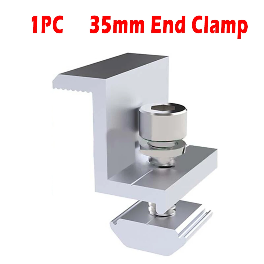 Solar End Clamp Adjustable Solar Panel Bracket Clamp Wide Photovoltaic Support Photovoltaic Mounting Bracket Stand
Solar End Clamp Adjustable Solar Panel Bracket Clamp Wide Photovoltaic Support Photovoltaic Mounting Bracket Stand