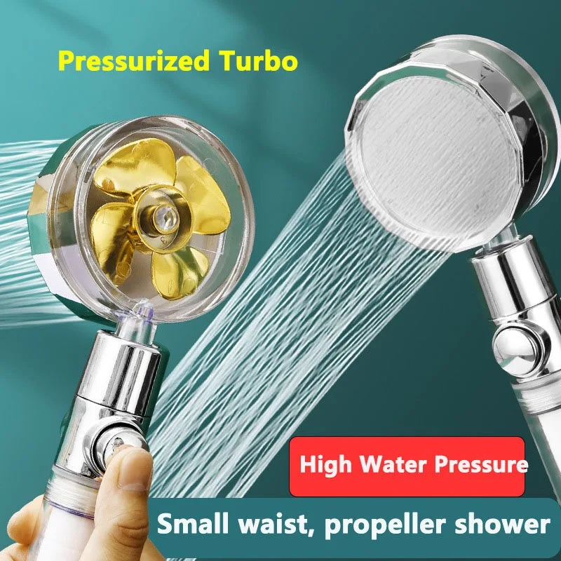 Turbocharged 360 Degrees Rotated Shower Head High Pressure Water Saving Spray Adjustable Showerhead Filters Bathroom Accessories
Turbocharged 360 Degrees Rotated Shower Head High Pressure Water Saving Spray Adjustable Showerhead Filters Bathroom Accessories