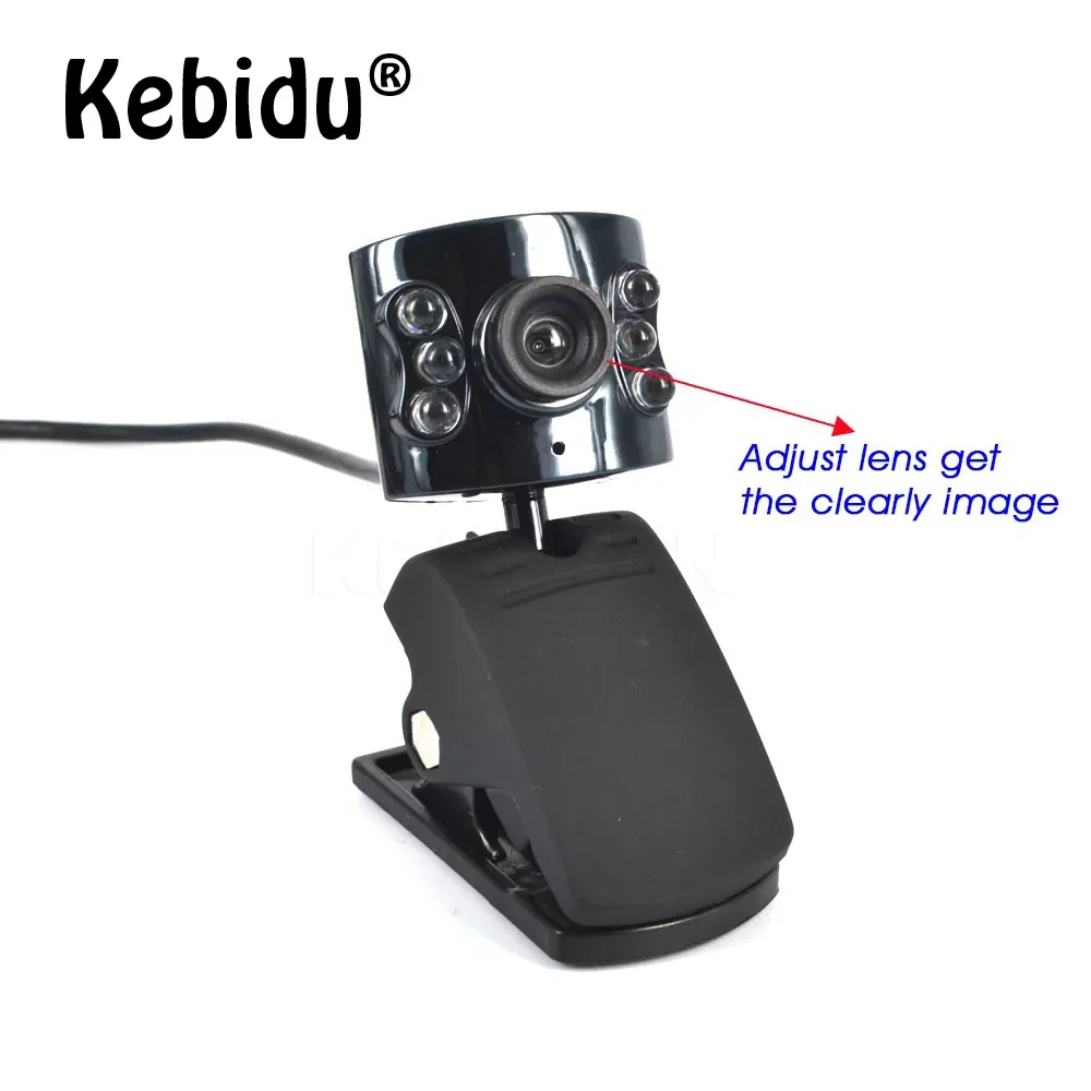 Kebidu 30.0 Mega Pixel Camera Webcam 6 Led Light Dimmer 30M HD USB 2.0 Web Cam With Mic Microphone For PC Computer Laptop
Kebidu 30.0 Mega Pixel Camera Webcam 6 Led Light Dimmer 30M HD USB 2.0 Web Cam With Mic Microphone For PC Computer Laptop