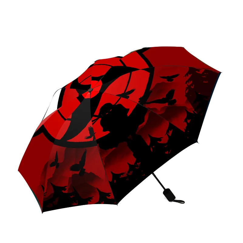 Зонт для косплея аниме Акацуки Итачи, складной зонтик с ручным управлением, тройного сложения, 8 костей, креативная индивидуальность, Прямая... 
Зонт для косплея аниме Акацуки Итачи, складной зонтик с ручным управлением, тройного сложения, 8 костей, креативная индивидуальность, Прямая...