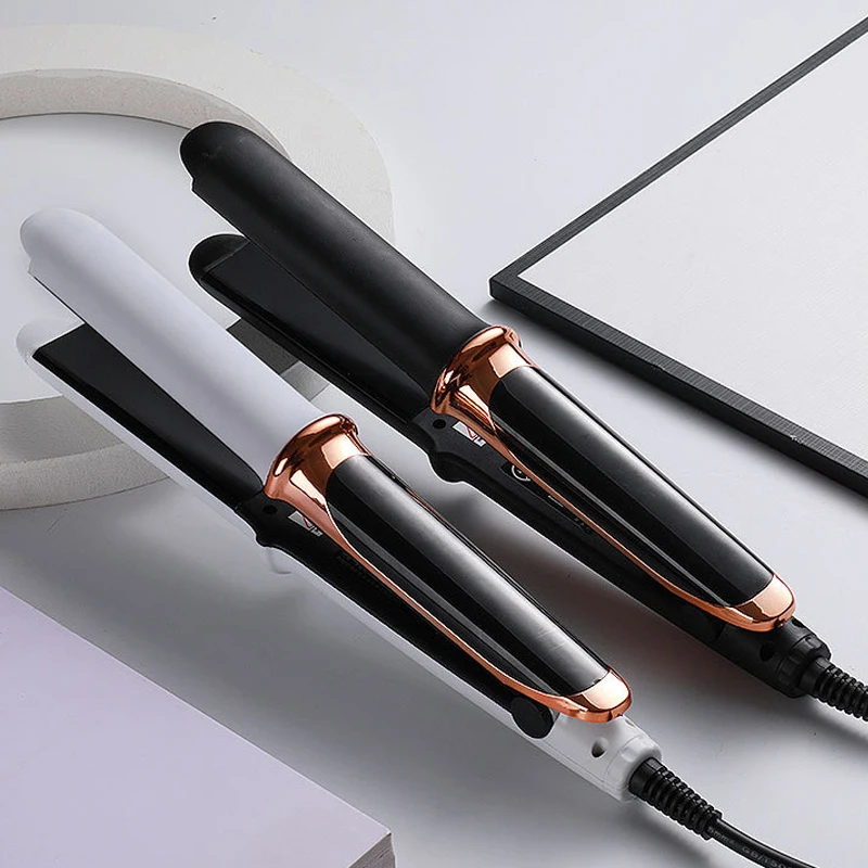 

2 in 1 Hair Straightener Flat Iron Ceramic Hair Curler Straightening Curling Iron For Wet or Dry Fast Warm-up Hair Styling Tools