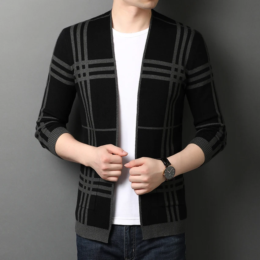 New Men Sweater Autumn Winter Long-sleeved V-neck Slim Fit Cardigan Fashion Mens Sweater Outwear Men's Clothing
New Men Sweater Autumn Winter Long-sleeved V-neck Slim Fit Cardigan Fashion Mens Sweater Outwear Men's Clothing