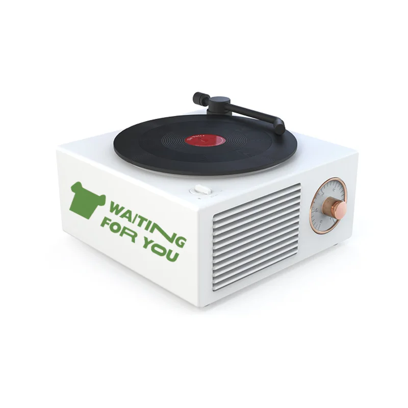 Vintage bluetooth speaker Phonograph record birthday gift lettering color print custom logo gift opening
Vintage bluetooth speaker Phonograph record birthday gift lettering color print custom logo gift opening