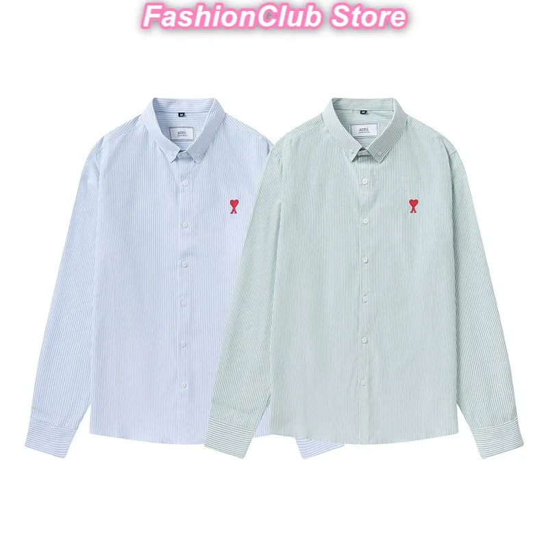 2022 Autumn New Business Casual Men's Shirt Embroidered Heart Shirt South Korean Fashion Oversized Men's Shirt Women's Shirt
2022 Autumn New Business Casual Men's Shirt Embroidered Heart Shirt South Korean Fashion Oversized Men's Shirt Women's Shirt