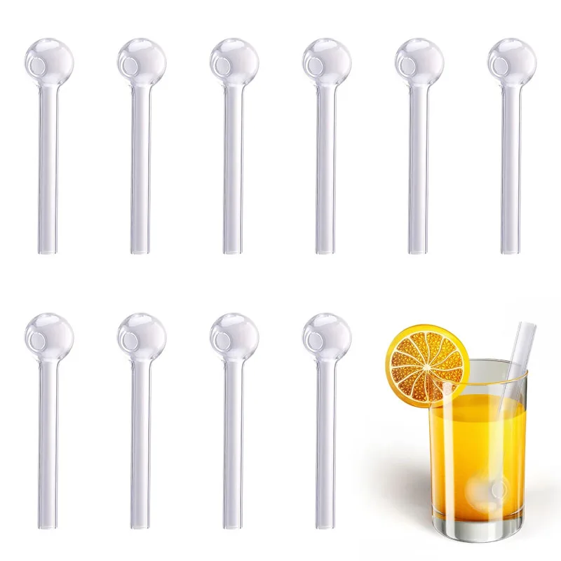 5Pcs Reusable Glass Straws Set Transparent Round Head Drinking Straws Smoothies Cocktail Bar Accessories Hawaiian Wedding Party
5Pcs Reusable Glass Straws Set Transparent Round Head Drinking Straws Smoothies Cocktail Bar Accessories Hawaiian Wedding Party