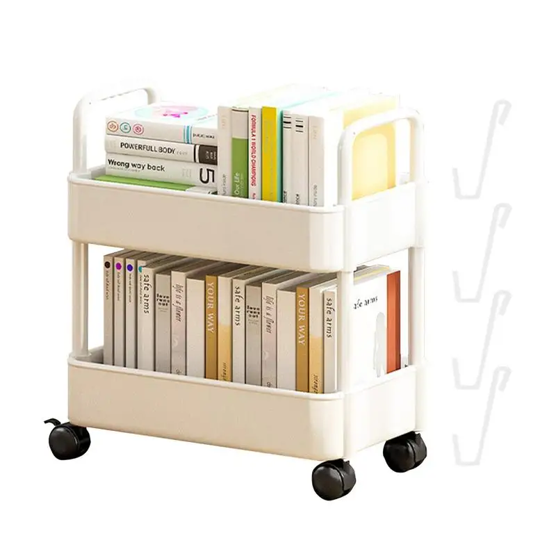 Movable Storage Rack Double Tier Bookcase Storage Organizer Floor Standing Storage Shelf Movable Snack Cosmetic Holder For Home
Movable Storage Rack Double Tier Bookcase Storage Organizer Floor Standing Storage Shelf Movable Snack Cosmetic Holder For Home