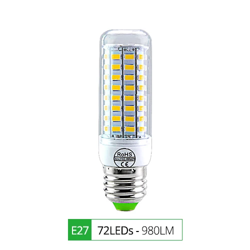 Светодиодная лампа кукуруза E27-72LED-5730 теплый/холодный белый свет
Светодиодная лампа кукуруза E27-72LED-5730 теплый/холодный белый свет