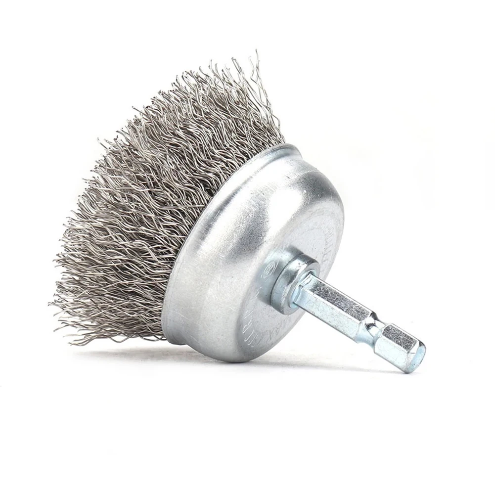 1pc 75mm Drill Brush Stainless Steel Wire Brush 6mm Hex Shank For Metal Rust Removal Rotary Tool Polishing Electrical Drill
1pc 75mm Drill Brush Stainless Steel Wire Brush 6mm Hex Shank For Metal Rust Removal Rotary Tool Polishing Electrical Drill