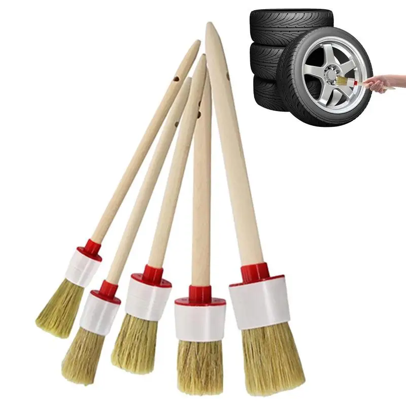 Car Detailing Brush Set 5-pcs Ultra Soft Car Bristle Detail Brushes Easy To Use Multi-Purpose Car Detailing Brushes
Car Detailing Brush Set 5-pcs Ultra Soft Car Bristle Detail Brushes Easy To Use Multi-Purpose Car Detailing Brushes