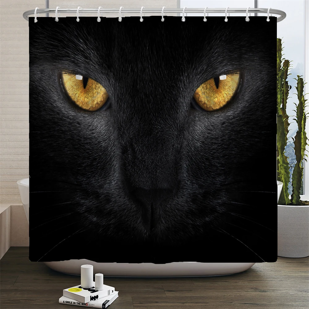 Animals Printed Lion Tiger Cat Elephant 3D Bath Curtains Waterproof Polyester Cloth Washable Bathroom Shower Curtain with Hook
Animals Printed Lion Tiger Cat Elephant 3D Bath Curtains Waterproof Polyester Cloth Washable Bathroom Shower Curtain with Hook