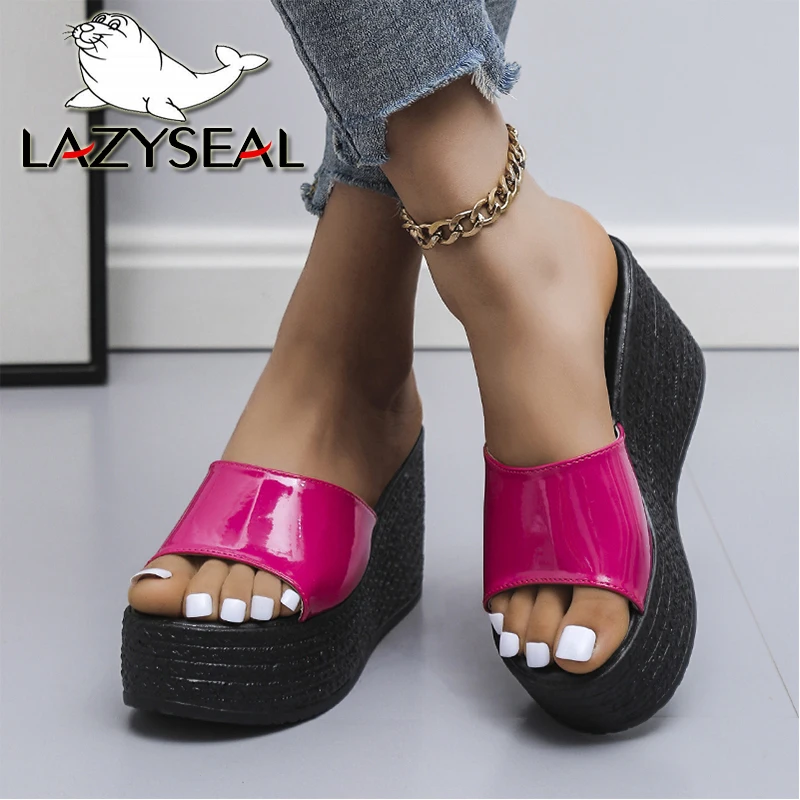 Женские шлепанцы на танкетке LazySeal, сандалии на высоком каблуке 9 см, без застежки, яркие цвета, модель 43, лето 2022
Женские шлепанцы на танкетке LazySeal, сандалии на высоком каблуке 9 см, без застежки, яркие цвета, модель 43, лето 2022