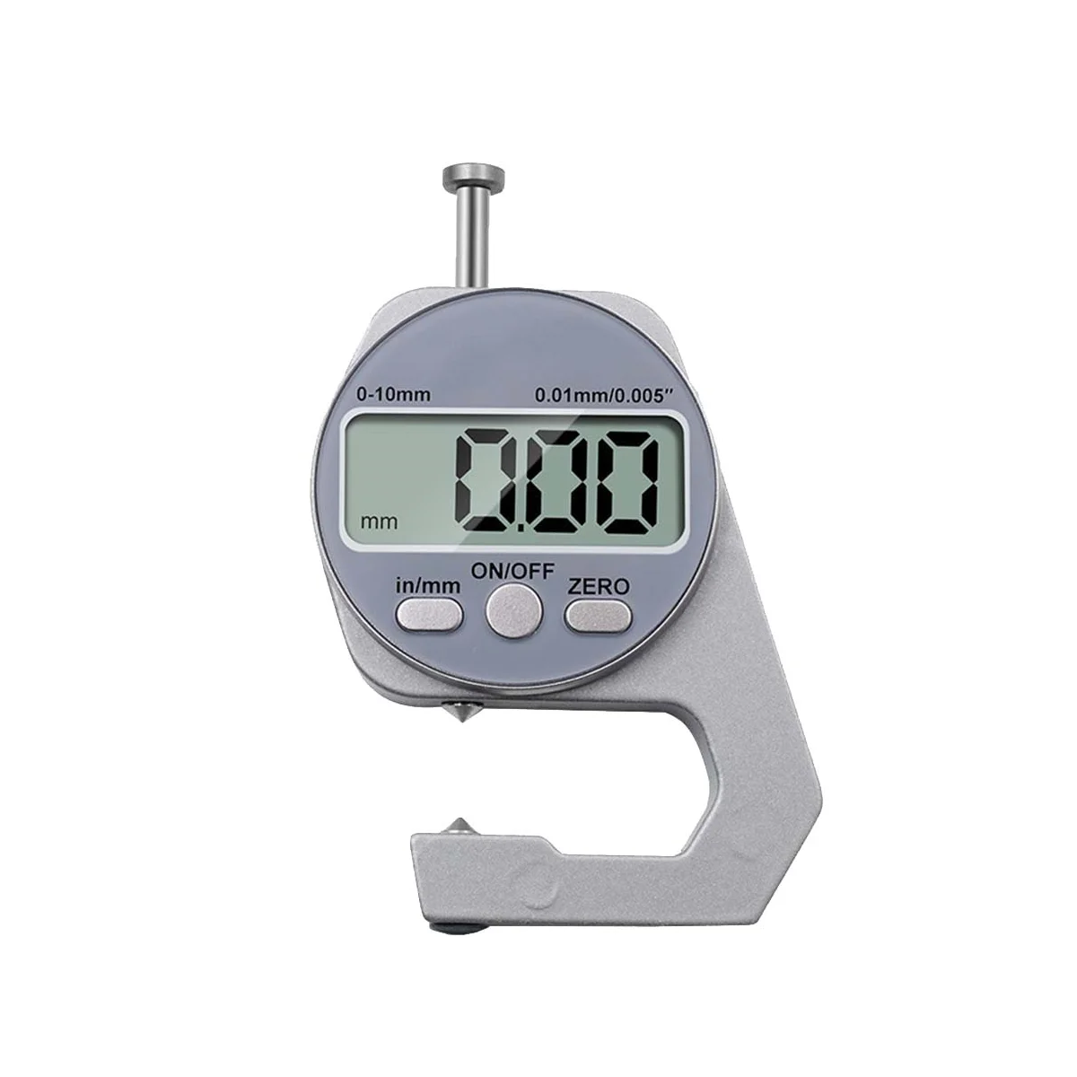 Mini Precise Digital Thickness Gauge Meter Tester Micrometer Thickness Pointed Head 0 - 10 mm Pointed Head Style 
Mini Precise Digital Thickness Gauge Meter Tester Micrometer Thickness Pointed Head 0 - 10 mm Pointed Head Style