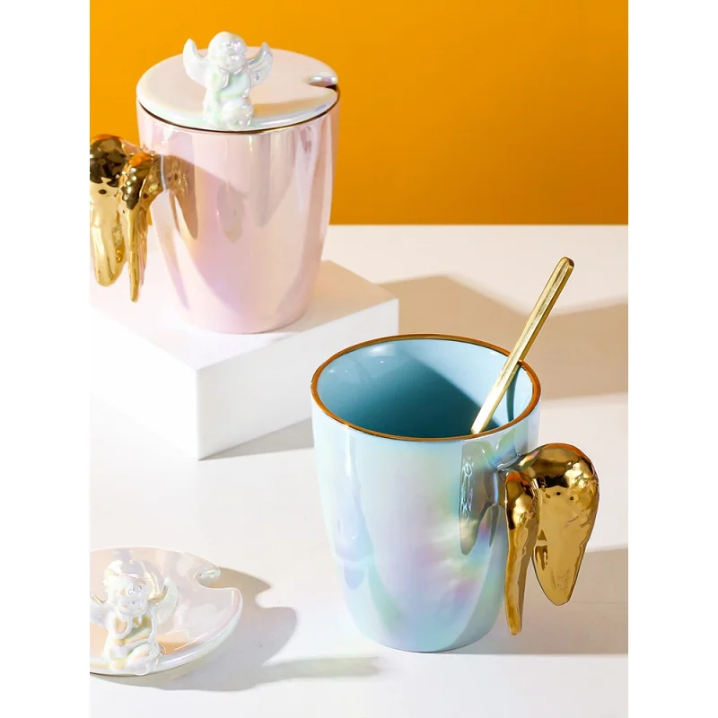 Gift Creative Bead Luster Ceramic Mug Couple CupinsNordic Personalized Coffee Cup Water Cup with Cover Spoon
Gift Creative Bead Luster Ceramic Mug Couple CupinsNordic Personalized Coffee Cup Water Cup with Cover Spoon