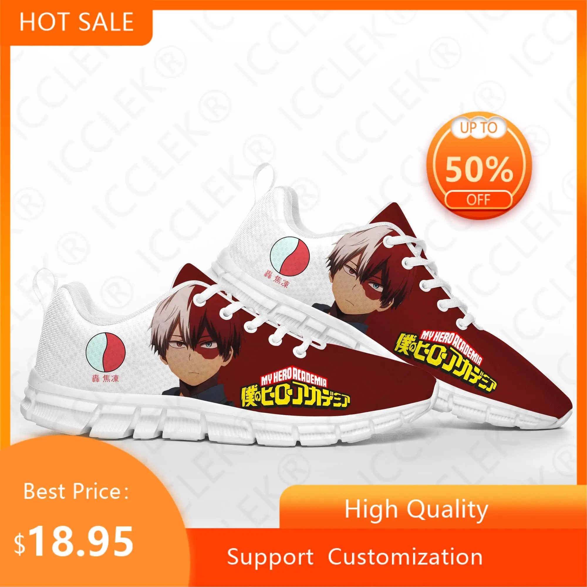 Shoto Todoroki My Hero Academia Sports Shoes Mens Womens Teenager Kids Children Sneakers Casual Custom High Quality Couple Shoes
Shoto Todoroki My Hero Academia Sports Shoes Mens Womens Teenager Kids Children Sneakers Casual Custom High Quality Couple Shoes