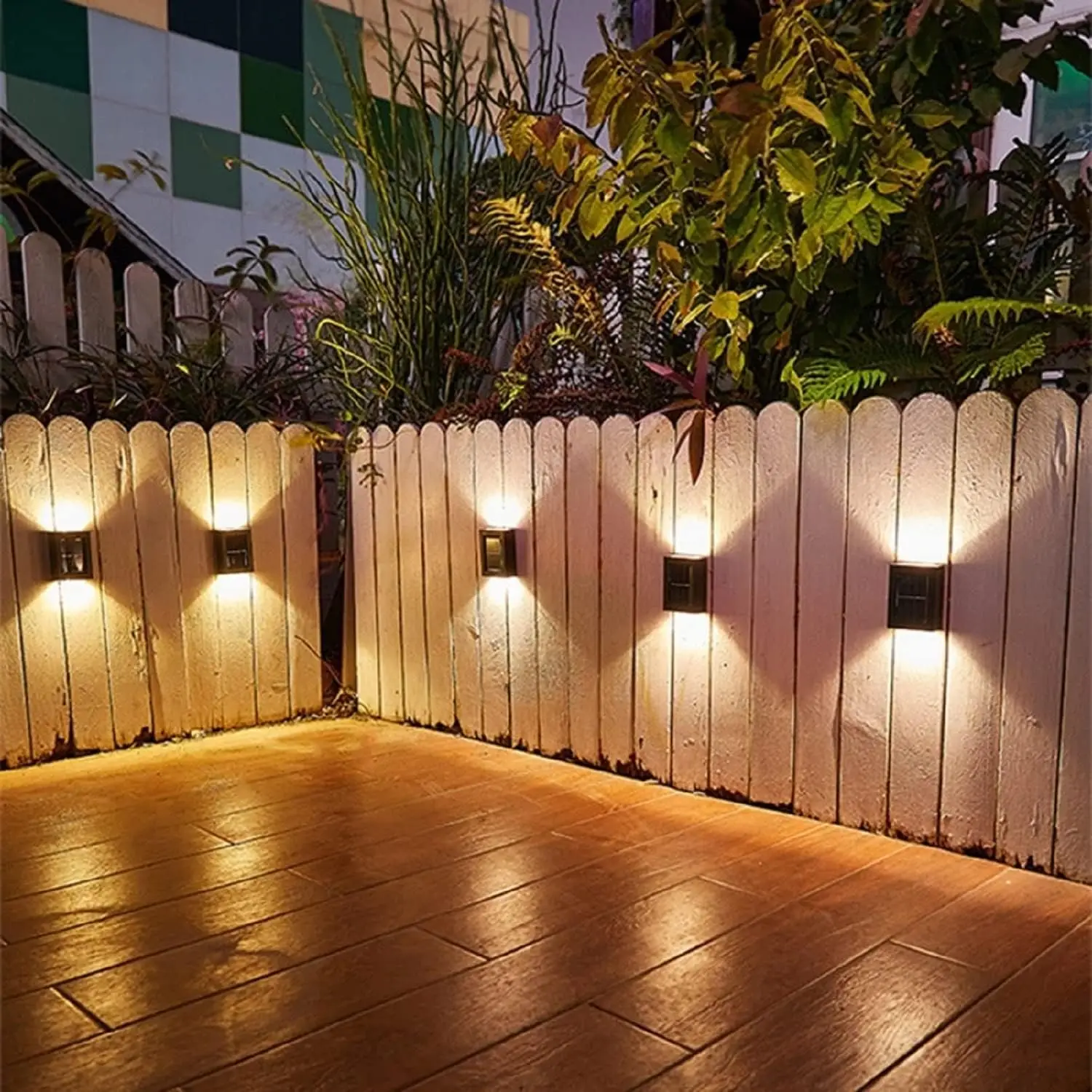 2 LED Solar Wall Light UP and Down Illuminate Outdoor Sunlight Sensor Lamp IP65 Waterproof Modern Nordic Decor Porch Latern 
2 LED Solar Wall Light UP and Down Illuminate Outdoor Sunlight Sensor Lamp IP65 Waterproof Modern Nordic Decor Porch Latern