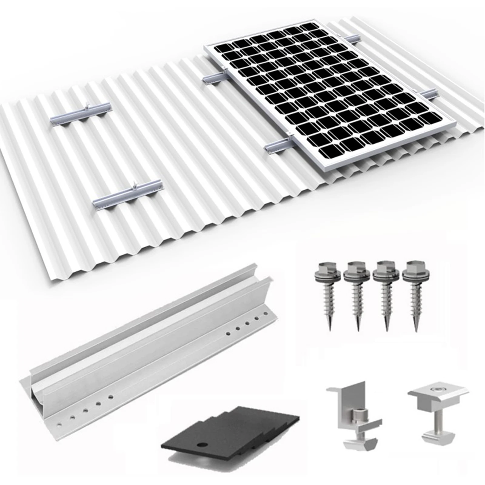 Solar Panel Aluminum Profiles Photovoltaic Rail T30 Short Rail With Fitting Bracket Mounting Color Stainless Steel
Solar Panel Aluminum Profiles Photovoltaic Rail T30 Short Rail With Fitting Bracket Mounting Color Stainless Steel