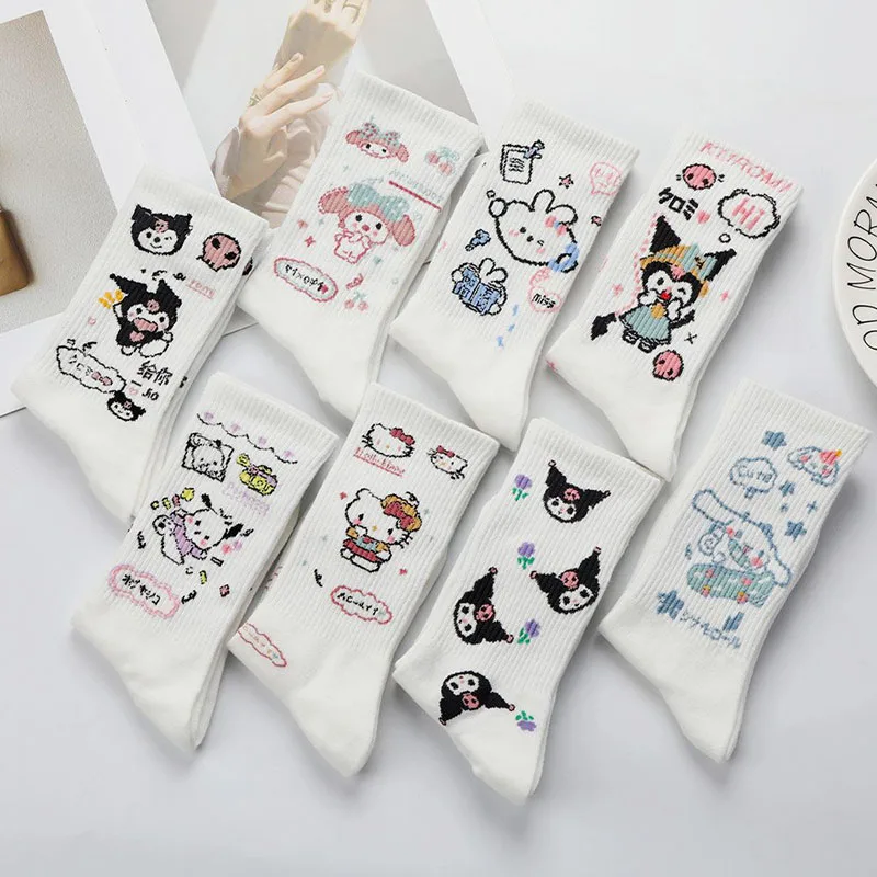Носки Kawaii Sanrio 2/4/8 шт., кошка Kuromi Mymelody Cinnamoroll, милая фотография, школьный спорт, фотография, рождественский подарок для девушки
Носки Kawaii Sanrio 2/4/8 шт., кошка Kuromi Mymelody Cinnamoroll, милая фотография, школьный спорт, фотография, рождественский подарок для девушки