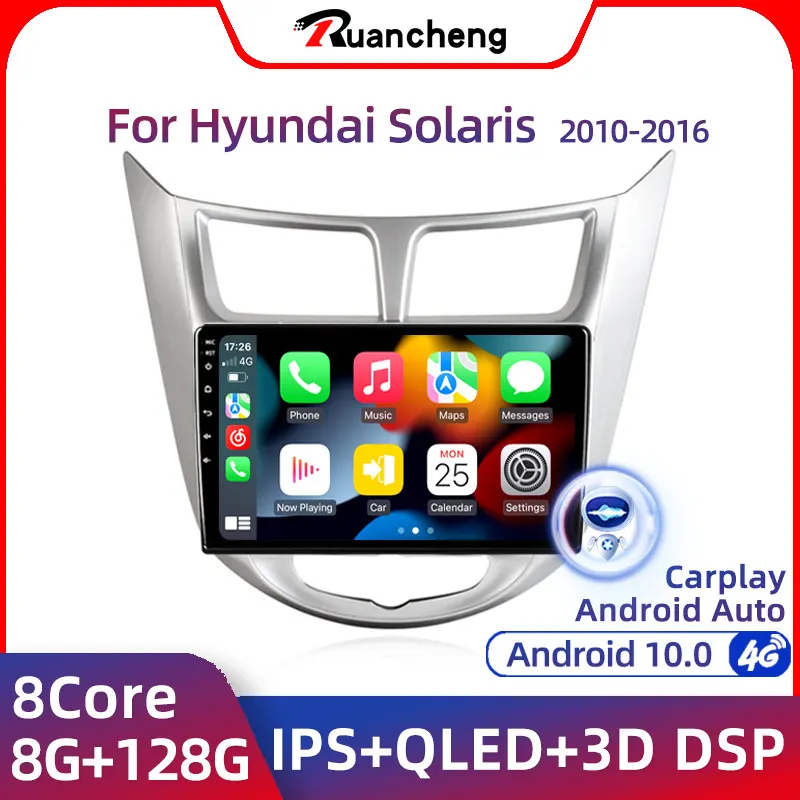 Ruancheng For Hyundai Solaris 1 Accent 2010-2016 2 Din Android Auto Car Radio Multimedia Video Player GPS Stereo Carplay
Ruancheng For Hyundai Solaris 1 Accent 2010-2016 2 Din Android Auto Car Radio Multimedia Video Player GPS Stereo Carplay