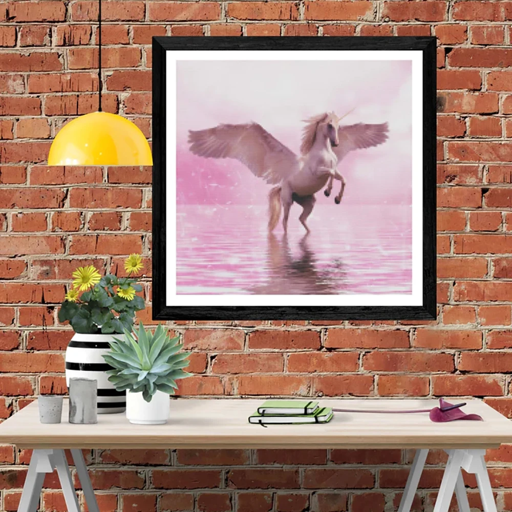 DIY-5D Diamond A unicorn with wings Splice Set Full Diamond Embroidery Mosaic Picture Closed
DIY-5D Diamond A unicorn with wings Splice Set Full Diamond Embroidery Mosaic Picture Closed