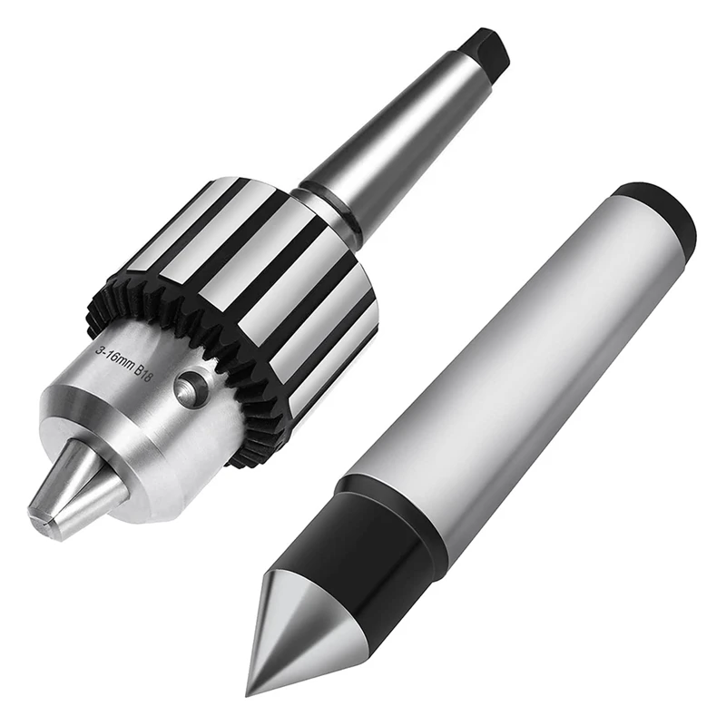 Super Heavy Duty Drill Chuck 5/8 Inch Capacity And MT3 Morse Taper Dead Center Top Tip, 60 Degree Point Live Center
Super Heavy Duty Drill Chuck 5/8 Inch Capacity And MT3 Morse Taper Dead Center Top Tip, 60 Degree Point Live Center