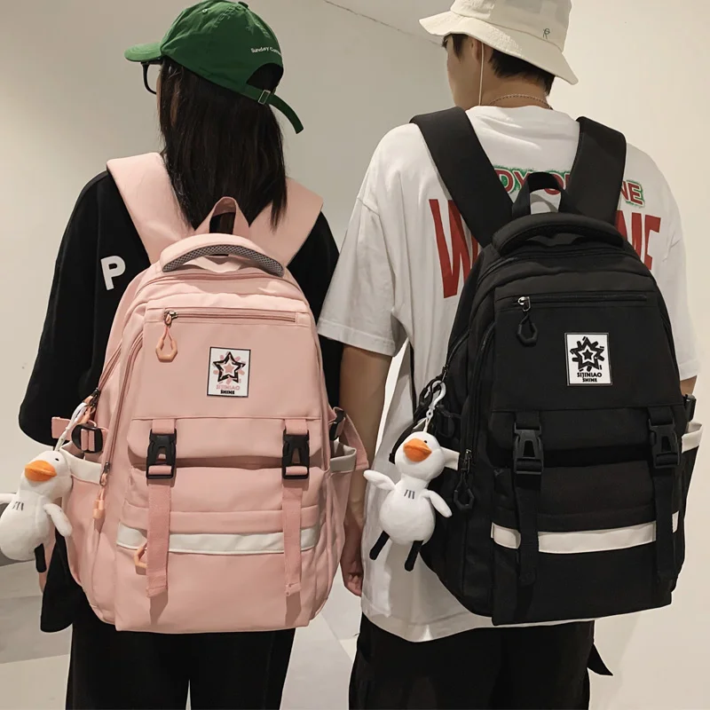 New Unisex Large Capacity Waterproof Nylon Backpack Men Cool Insert Buckle Travel Bag Fashion Schoolbag for Women Book Mochilas
New Unisex Large Capacity Waterproof Nylon Backpack Men Cool Insert Buckle Travel Bag Fashion Schoolbag for Women Book Mochilas