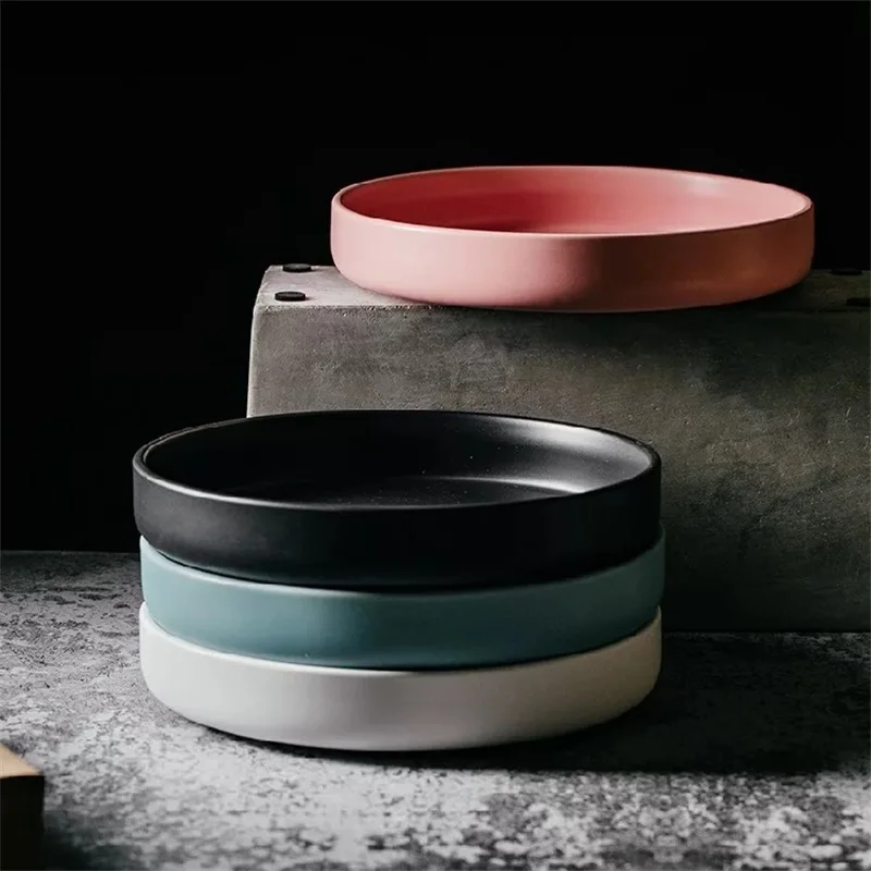 8inch Ceramic Tableware Round Breakfast Tray Plate Dishes Matte Solid Color Creativity Home Use Western Soup Salad Plate
8inch Ceramic Tableware Round Breakfast Tray Plate Dishes Matte Solid Color Creativity Home Use Western Soup Salad Plate