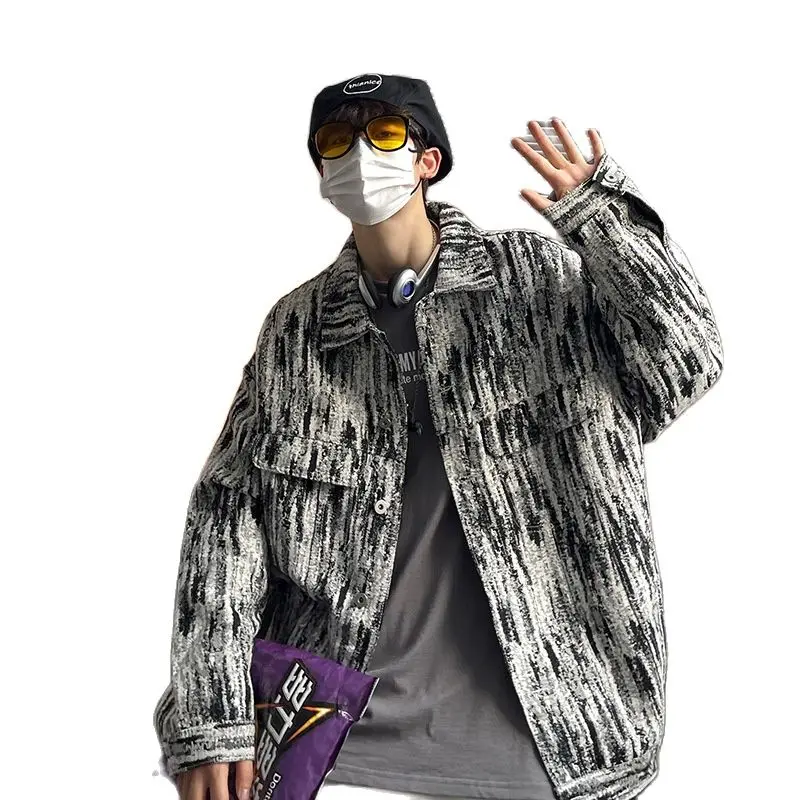Fashion Men's Clothing Streetwear Snow Denim Jacket Spring Autumn Brand Hip Hop Jacket Autumn Trendy Handsome Youth Boy Coat
Fashion Men's Clothing Streetwear Snow Denim Jacket Spring Autumn Brand Hip Hop Jacket Autumn Trendy Handsome Youth Boy Coat