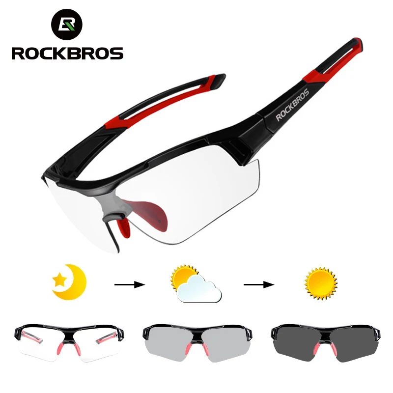 

Очки Rockbros солнцезащитные фотохромные, Официальный магазин, UV400, для езды на велосипеде, при близорукости
