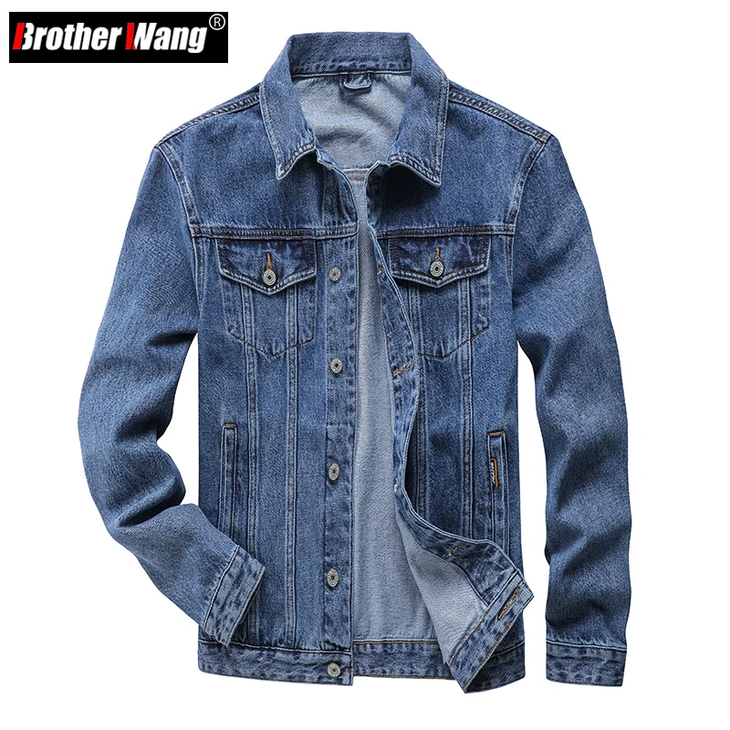 2022 Autumn New Men's Classic Blue Denim Jacket No Stretch Fashion Casual Cotton Black Jeans Jacket Male Brand Clothes
2022 Autumn New Men's Classic Blue Denim Jacket No Stretch Fashion Casual Cotton Black Jeans Jacket Male Brand Clothes