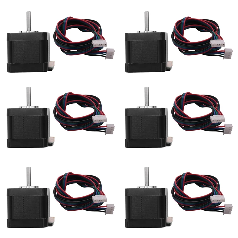 6X 3D Printer Motors, Nema 17 Stepper Motor,40Mm High Torque Bipolar Dc Step Motor Kit, For 3D Printer Engraving
6X 3D Printer Motors, Nema 17 Stepper Motor,40Mm High Torque Bipolar Dc Step Motor Kit, For 3D Printer Engraving
