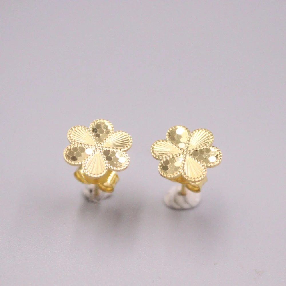AU750 Real Pure 18K Yellow Gold Stud Men Women Special Gift Carved Flower Earrings 1.6-1.8g
AU750 Real Pure 18K Yellow Gold Stud Men Women Special Gift Carved Flower Earrings 1.6-1.8g